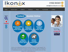 Tablet Screenshot of ikonix-telecoms.co.uk